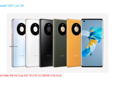 Huawei Mate 40E 4G Dual SIM TD-LTE CN 256GB OCE-AL50
