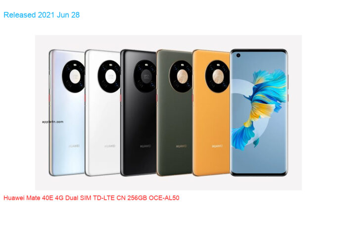 Huawei Mate 40E 4G Dual SIM TD-LTE CN 256GB OCE-AL50