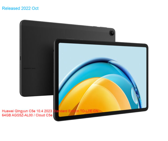 Huawei Qingyun C5e 10.4 2023 Standard Edition TD-LTE CN 64GB AGS5Z-AL00 / Cloud C5e