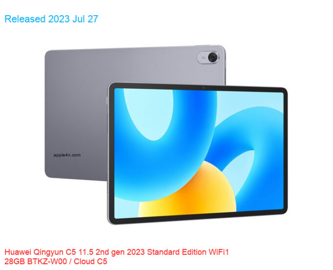 Huawei Qingyun C5 11.5 2nd gen 2023 Standard Edition WiFi1 28GB BTKZ-W00 / Cloud C5