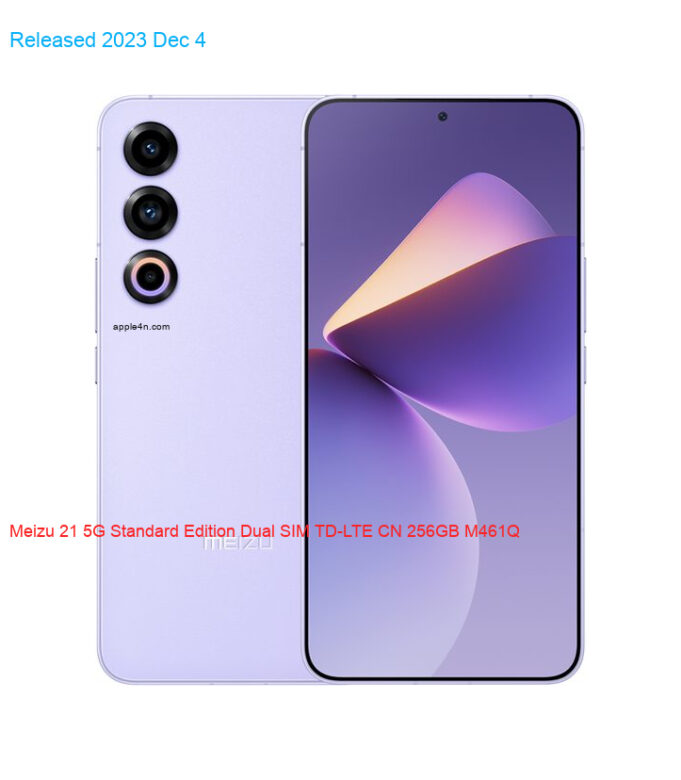 Meizu 21 5G Standard Edition Dual SIM TD-LTE CN 256GB M461Q