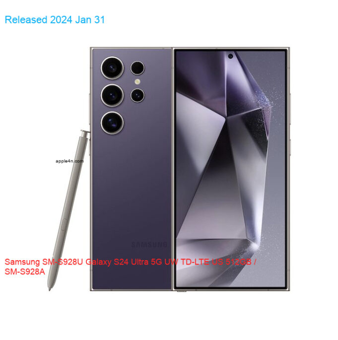 Samsung SM-S928U Galaxy S24 Ultra 5G UW TD-LTE US 512GB / SM-S928A