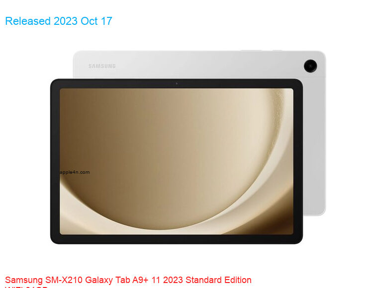 Samsung SM-X210 Galaxy Tab A9+ 11 2023 Standard Edition WiFi 64GB