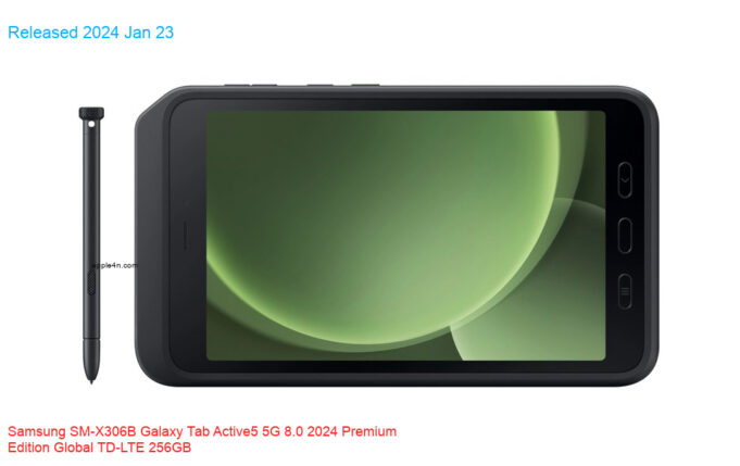 Samsung SM-X306B Galaxy Tab Active5 5G 8.0 2024 Premium Edition Global TD-LTE 256GB