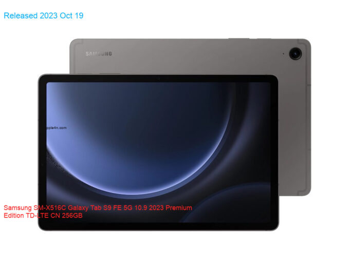 Samsung SM-X516C Galaxy Tab S9 FE 5G 10.9 2023 Premium Edition TD-LTE CN 256GB