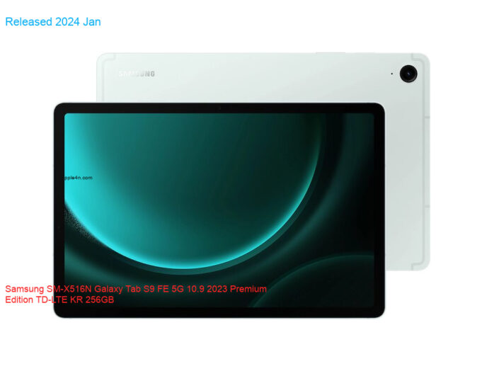 Samsung SM-X516N Galaxy Tab S9 FE 5G 10.9 2023 Premium Edition TD-LTE KR 256GB