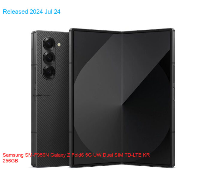 Samsung SM-F956N Galaxy Z Fold6 5G UW Dual SIM TD-LTE KR 256GB