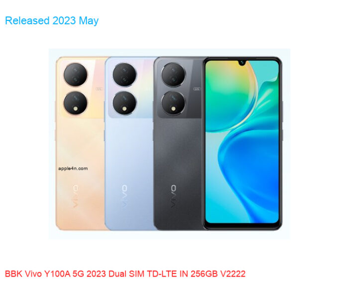 BBK Vivo Y100A 5G 2023 Dual SIM TD-LTE IN 256GB V2222