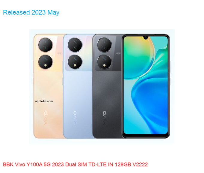 BBK Vivo Y100A 5G 2023 Dual SIM TD-LTE IN 128GB V2222