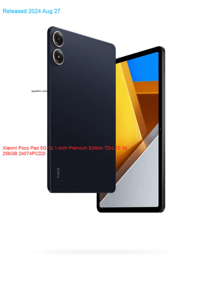 Xiaomi Poco Pad 5G 12.1-inch Premium Edition TD-LTE IN 256GB 24074PCD2I