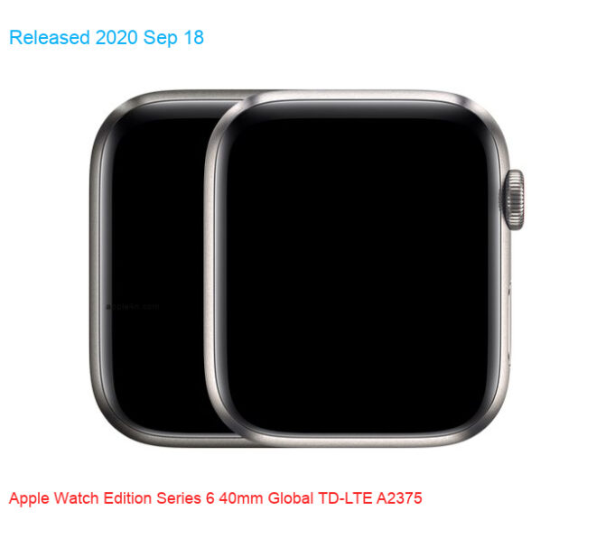 Apple Watch Edition Series 6 40mm Global TD-LTE A2375