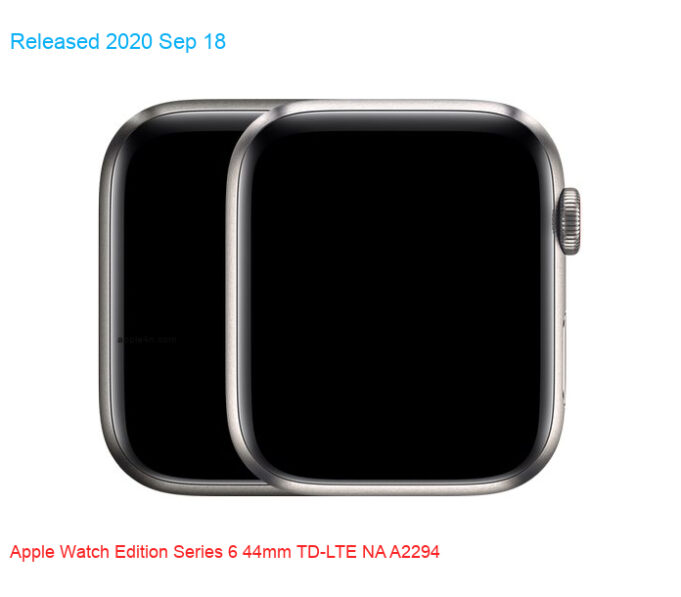 Apple Watch Edition Series 6 44mm TD-LTE NA A2294