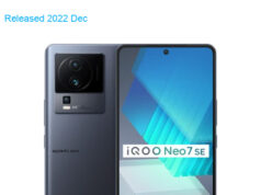 BBK Vivo iQOO Neo7 SE 5G Premium Edition Dual SIM TD-LTE CN 256GB V2238A