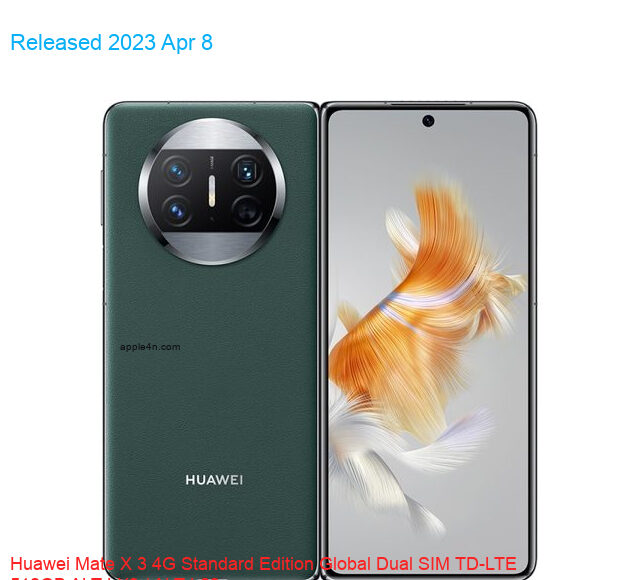 Huawei Mate X 3 4G Standard Edition Global Dual SIM TD-LTE 512GB ALT-LX9 / ALT-L29