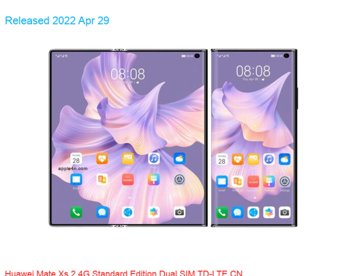 Huawei Mate Xs 2 4G Standard Edition Dual SIM TD-LTE CN 256GB PAL-AL00