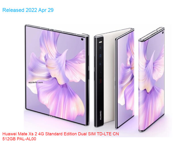 Huawei Mate Xs 2 4G Standard Edition Dual SIM TD-LTE CN 512GB PAL-AL00