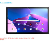 Lenovo Tab M10 Plus Gen 3 2022 Standard Edition WiFi 64GB TB125XU