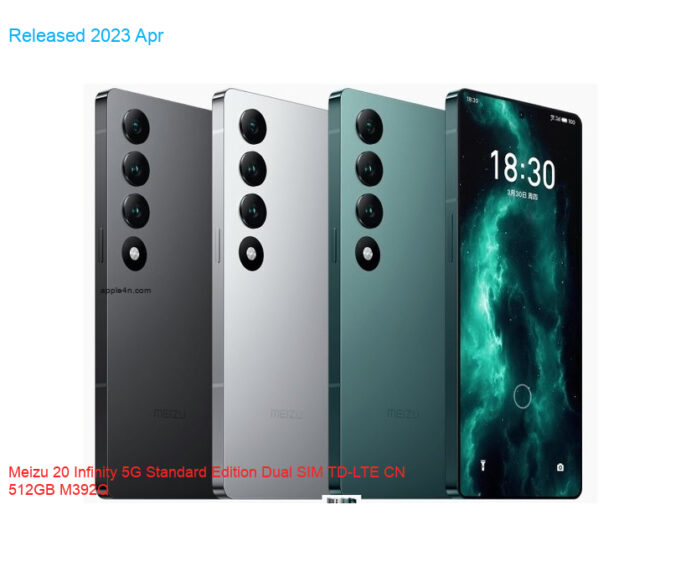 Meizu 20 Infinity 5G Standard Edition Dual SIM TD-LTE CN 512GB M392Q