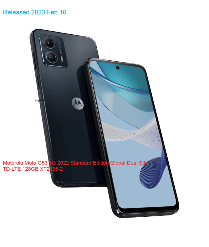 Motorola Moto G53 5G 2022 Standard Edition Global Dual SIM TD-LTE 128GB XT2335-2