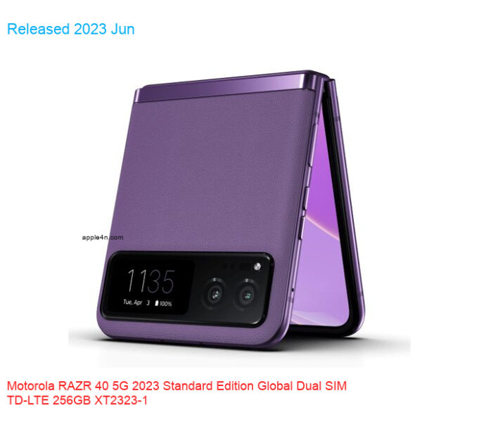Motorola RAZR 40 5G 2023 Standard Edition Global Dual SIM TD-LTE 256GB XT2323-1