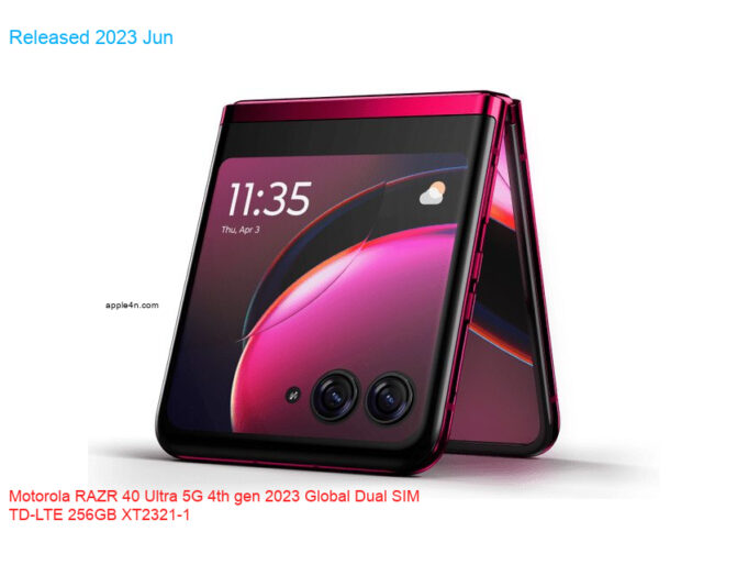 Motorola RAZR 40 Ultra 5G 4th gen 2023 Global Dual SIM TD-LTE 256GB XT2321-1