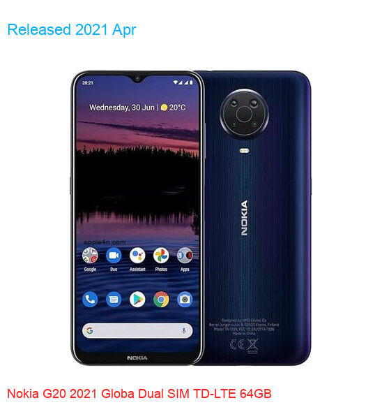 Nokia G20 2021 Globa Dual SIM TD-LTE 64GB