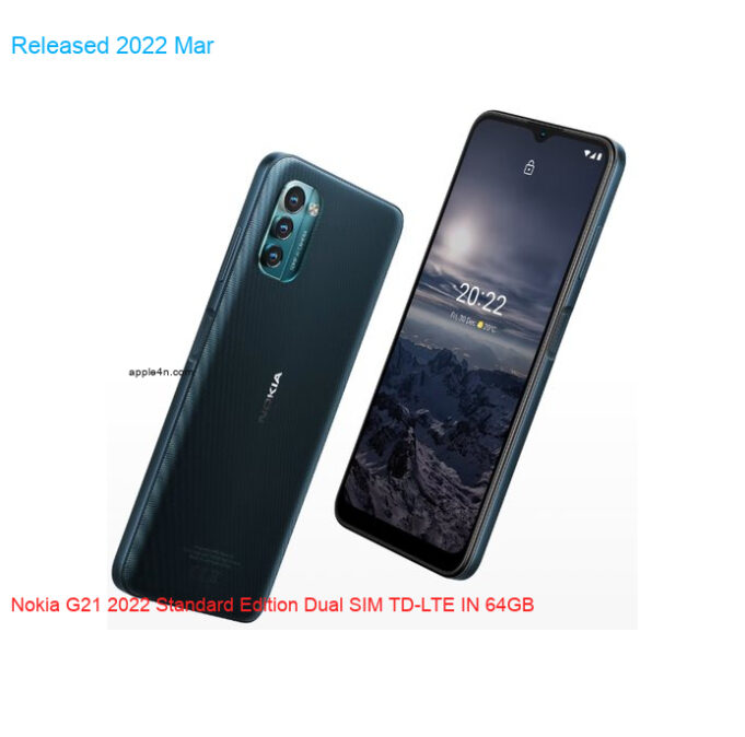 Nokia G21 2022 Standard Edition Dual SIM TD-LTE IN 64GB
