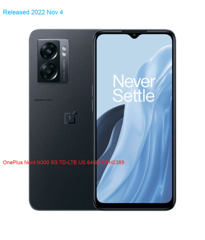 OnePlus Nord N300 5G TD-LTE US 64GB CPH2389