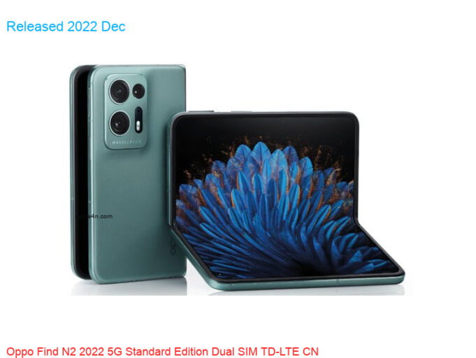 Oppo Find N2 2022 5G Standard Edition Dual SIM TD-LTE CN 256GB PGU110