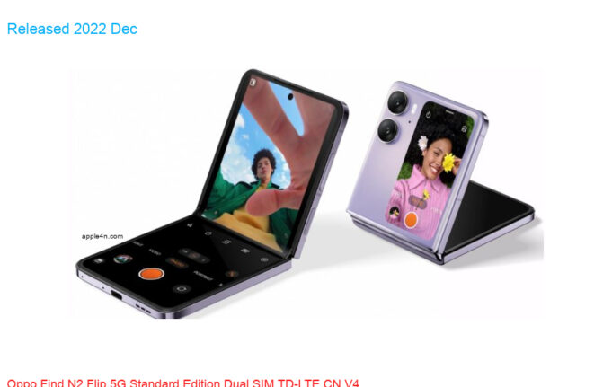 Oppo Find N2 Flip 5G Standard Edition Dual SIM TD-LTE CN V4 256GB PGT110