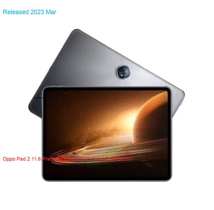 Oppo Pad 2 11.6 Premium Edition WiFi 512GB OPD2201