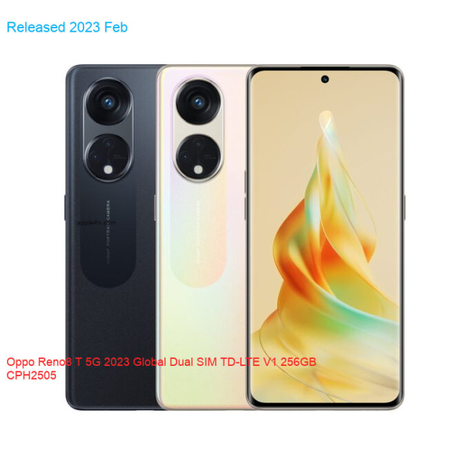Oppo Reno8 T 5G 2023 Global Dual SIM TD-LTE V1 256GB CPH2505