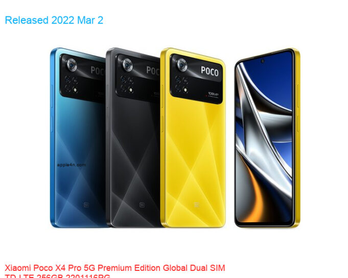 Xiaomi Poco X4 Pro 5G Premium Edition Global Dual SIM TD-LTE 256GB 2201116PG