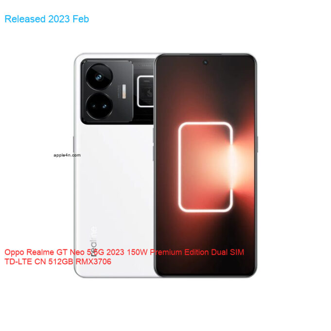 Oppo Realme GT Neo 5 5G 2023 150W Premium Edition Dual SIM TD-LTE CN 512GB RMX3706