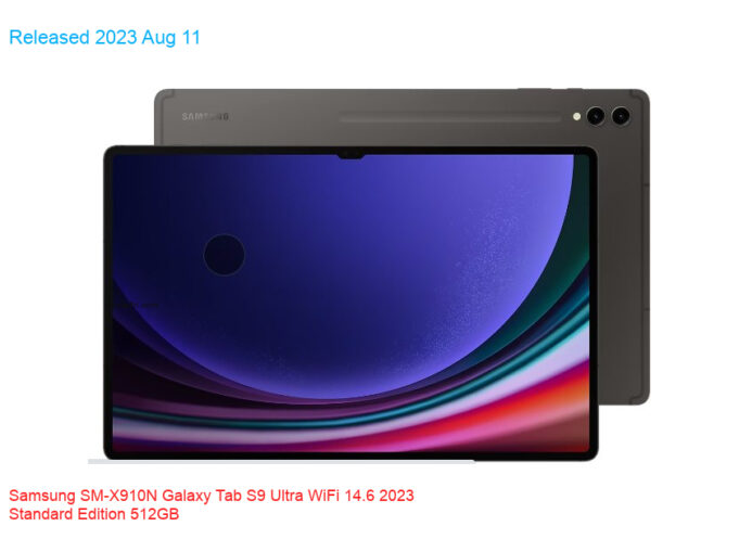 Samsung SM-X910N Galaxy Tab S9 Ultra WiFi 14.6 2023 Standard Edition 512GB