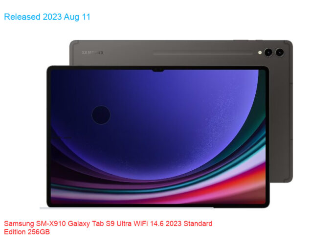 Samsung SM-X910 Galaxy Tab S9 Ultra WiFi 14.6 2023 Standard Edition 256GB