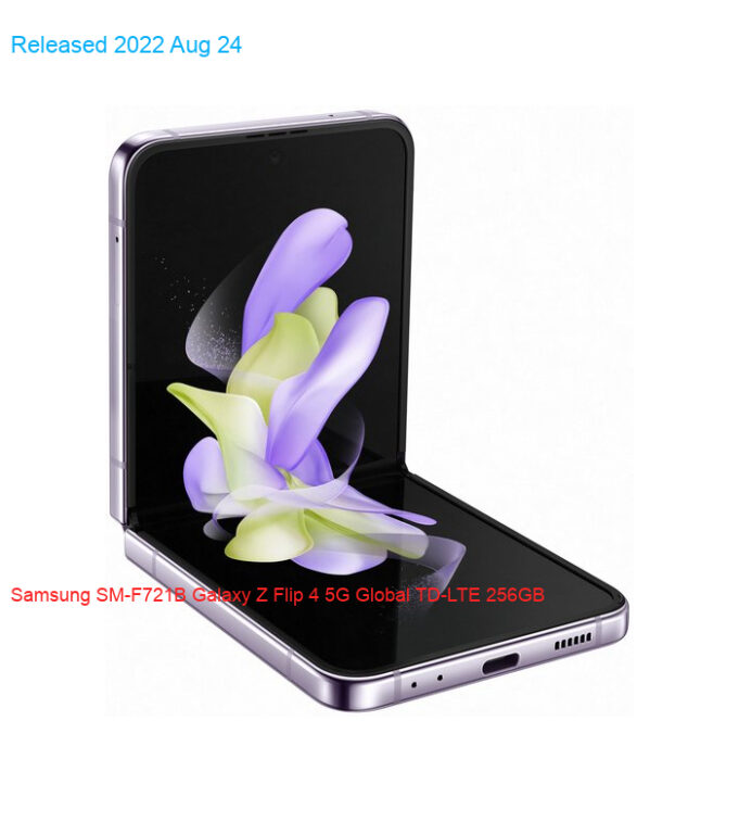 Samsung SM-F721B Galaxy Z Flip 4 5G Global TD-LTE 256GB