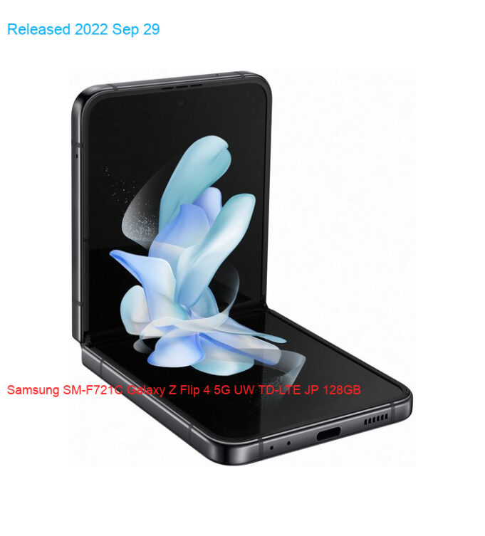 Samsung SM-F721C Galaxy Z Flip 4 5G UW TD-LTE JP 128GB