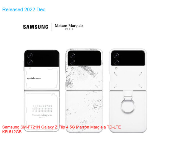 Samsung SM-F721N Galaxy Z Flip 4 5G Maison Margiela TD-LTE KR 512GB