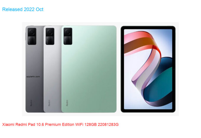 Xiaomi Redmi Pad 10.6 Premium Edition WiFi 128GB 22081283G