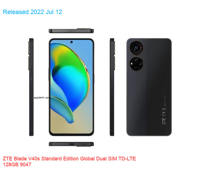 ZTE Blade V40s Standard Edition Global Dual SIM TD-LTE 128GB 9047