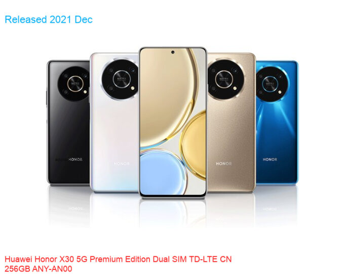 Huawei Honor X30 5G Premium Edition Dual SIM TD-LTE CN 256GB ANY-AN00