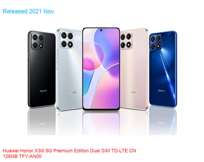 Huawei Honor X30i 5G Premium Edition Dual SIM TD-LTE CN 128GB TFY-AN00