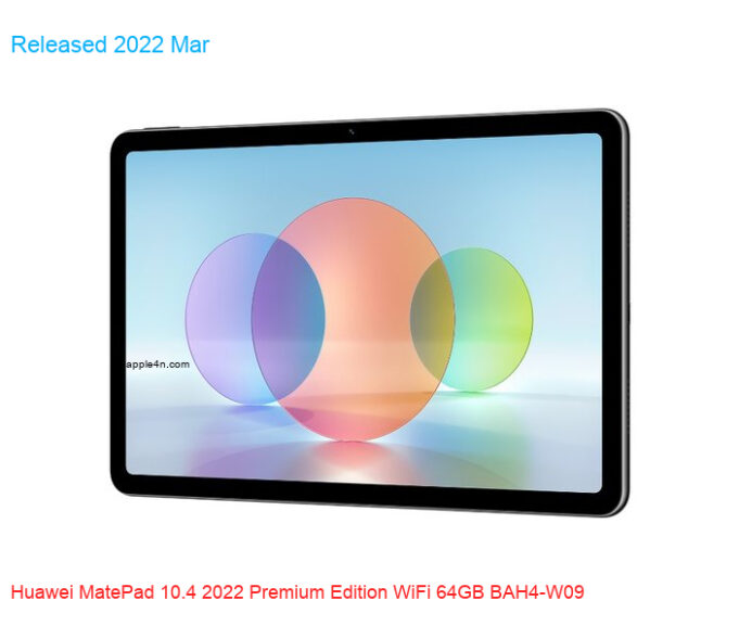 Huawei MatePad 10.4 2022 Premium Edition WiFi 64GB BAH4-W09