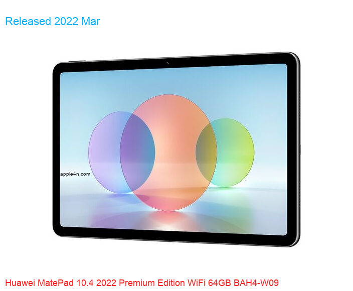 Huawei MatePad 10.4 2022 Premium Edition WiFi 64GB BAH4-W09