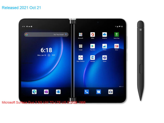 Microsoft Surface Duo 2 5G UW TD-LTE US 512GB 1995