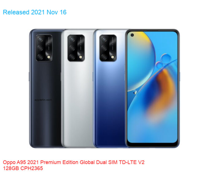 Oppo A95 2021 Premium Edition Global Dual SIM TD-LTE V2 128GB CPH2365