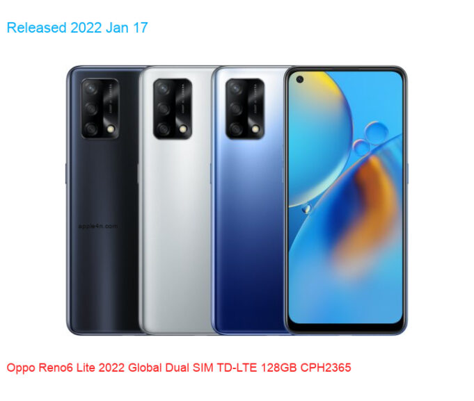 Oppo Reno6 Lite 2022 Global Dual SIM TD-LTE 128GB CPH2365