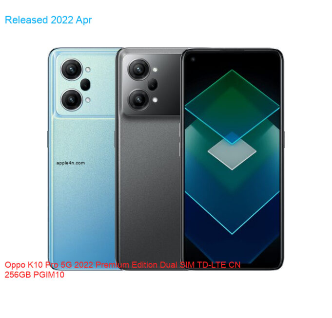 Oppo K10 Pro 5G 2022 Premium Edition Dual SIM TD-LTE CN 256GB PGIM10