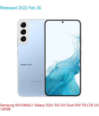 Samsung SM-S906U1 Galaxy S22+ 5G UW Dual SIM TD-LTE US 128GB